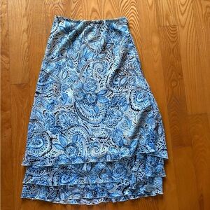 Vintage Elementz Paisley Midi Skirt